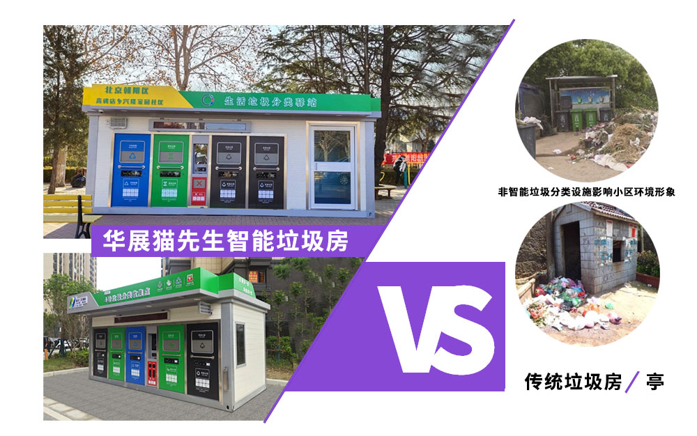 貓先生智能垃圾分類房，定時定點垃圾收集站 ，垃圾房生產(chǎn)廠家