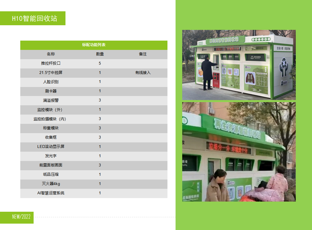 貓先生智能再生資源回收站，廢舊物資回收站，智能再生資源回收箱配置，社區(qū)垃圾分類站生產(chǎn)廠家