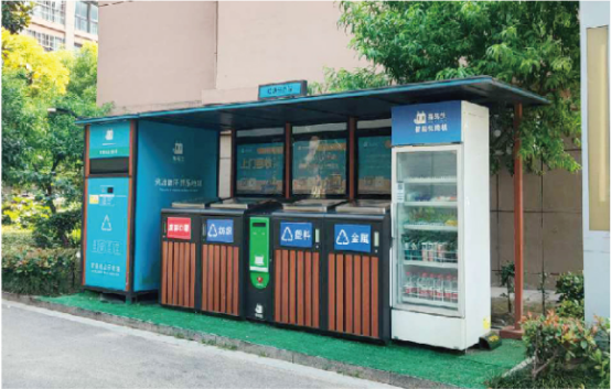 貓先生智能垃圾分類亭價(jià)格，定時(shí)定點(diǎn)垃圾收集點(diǎn) ，垃圾亭生產(chǎn)廠家